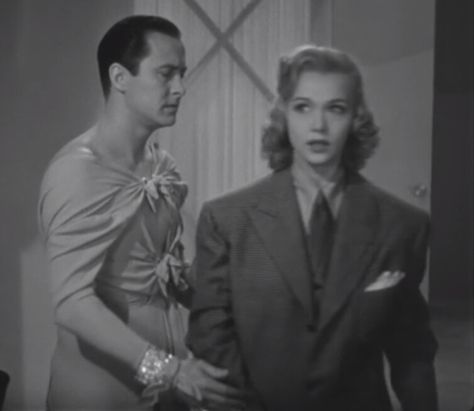 https://flic.kr/p/27hiNTQ | turnabout1940 Carole Landis, Clothes Swap, Role Reversal, Pretty When You Cry, Alpha Female, Gender Roles, Men Dress, Growing Up, Women Wear