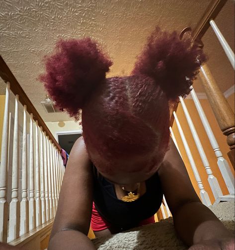 4c Burgundy Hair, Burgundy Natural Hairstyles, Maroon Dyed Hair, Red 4c Natural Hair, Red Hair 4c, Burgundy 4c Hair, Wine Red Hair On Brown Skin, Burgundy Hair Dark Skin, Red 4c Hair