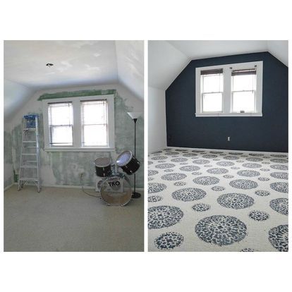 Painting Rugs, Carpet Diy, Carpet Stain, Basement Carpet, Hall Carpet, Painting Carpet, Old Carpet, Carpet Squares, White Carpet