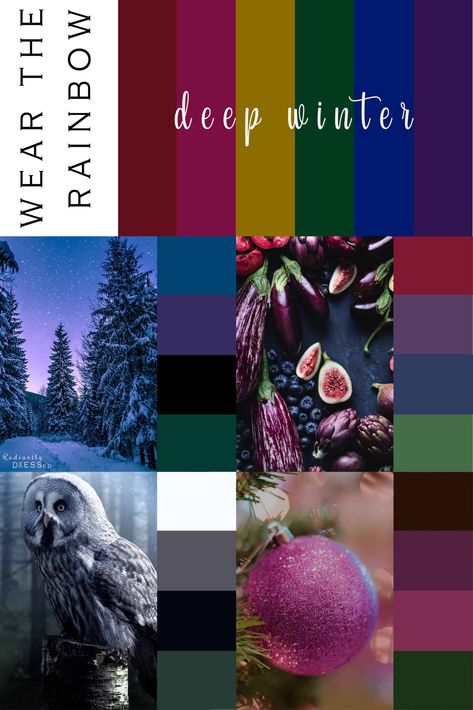 Deep Winter Wedding Colors, Deep Winter Jewel Tones, Deep Winter Colors To Avoid, Deep Winter Patterns, Deep Winter Dress, Deep Winter Aesthetic Outfits, Deep Winter Color Combinations, Deep Winter Color Palette Clothes, Winter Deep Outfits