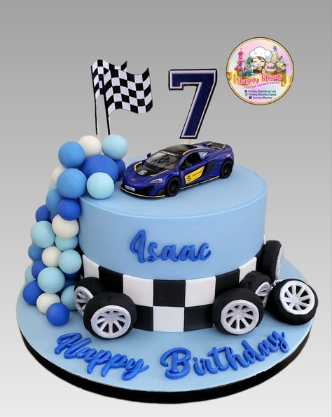 Super Car Birthday Cake, Racing Cars Birthday Cake, Racing Car Cake Design, Cake Designs Car Theme, Car Cake Decoration, Cake Ideas For 8 Year Boy, Car Themed Birthday Party Cake, Racing Car Theme Cake, Car Theme Cake Design