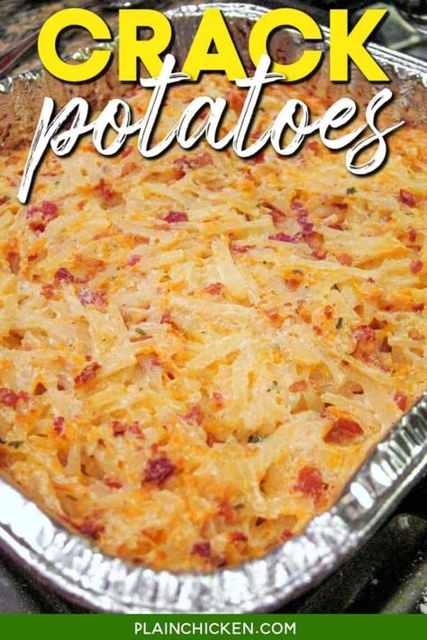 Frozen Hash Brown Recipes - Plain Chicken Simply Potatoes Hashbrown Recipes, Frozen Hashbrown Casserole, Hash Brown Casserole Crockpot, Chicken And Hash Brown Casserole, Deep Dish Loaded Hash Brown Casserole, Frozen Hashbrown Recipes, Frozen Hash Brown Potato Soup, Hamburger Hash, Frozen Hash Brown Recipes