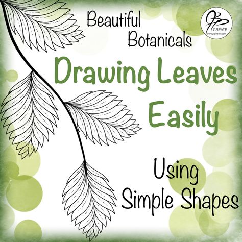 Drawing Leaves, Beautiful Pencil Drawings, Leaves Sketch, Leaves Doodle, Wildflower Drawing, Learn Watercolor Painting, Learn Watercolor, Drawing Simple, Create Drawing