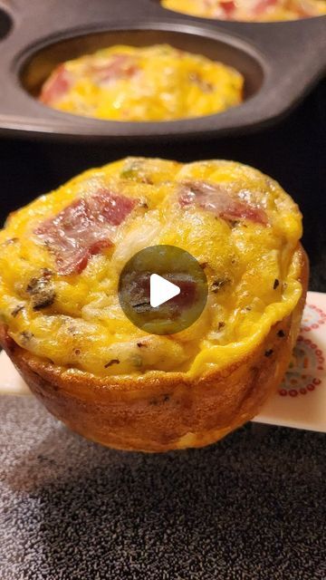 Janette Recano on Instagram: "Egg Muffins, tasty make-ahead meal that's packed with cheese and bacon.  As mentioned in the video,  you can mix the eggs with anything you like. You can omit the bacon and just add vegetables you prefer.   #reels #recipe #food #breakfast #egg #eggs #eggrecipe #foodie #foodtrip #eater #hungry #y #foodblog #foodblogger #foodblogfeed #delight #homemade #Muffins #eggmuffin #eggcups" Egg Muffins Breakfast Videos, Egg Omelette Muffins, Airfryer Egg Muffins, Egg Muffin Cups Tortilla, Muffin Omelets Breakfast, Bacon And Egg Muffins, Egg Food Ideas, Recipes That Use Up Eggs, Egg Ideas Breakfast