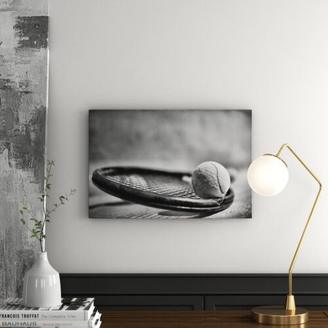 Tennis Racket, Floating Nightstand, Canvas Artwork, Home Decor Wall Art, East Urban Home, Tennis, Framed Prints, Home And Garden, Wall Decor