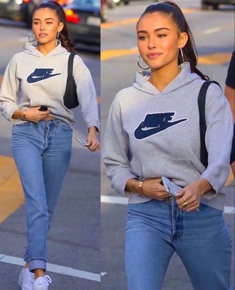 Pantalones Boyfriend, Estilo Madison Beer, Madison Style, Madison Beer Style, Winter Mode Outfits, Madison Beer Outfits, Beer Outfit, Looks Country, Streetwear Mode