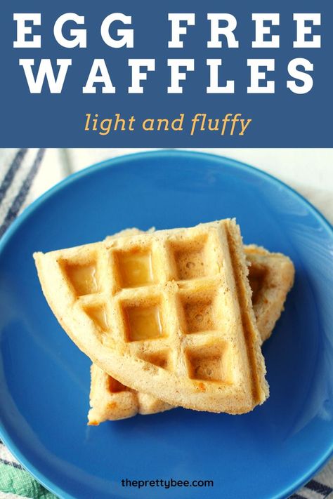 Egg Free Waffle Recipe, Egg Free Waffles, Eggless Waffle Recipe, Egg Waffle Recipe, Eggless Breakfast, Waffle Recipe Healthy, The Egg Diet, Egg Free Breakfast, Easy Waffle Recipe