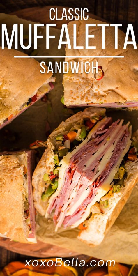 Essen, Baguette, Muffaletta Recipe, Muffuletta Recipe, Muffaletta Sandwich, Ultimate Sandwich, Muffuletta Sandwich, Tailgate Recipes, Olive Spread