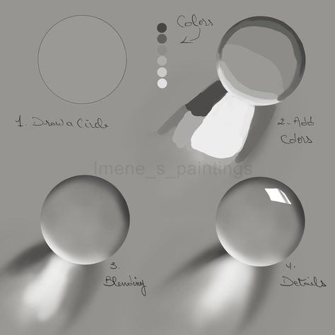 How to draw a glass sphere "digital painting" Product Sketching, Metal Drawing, Procreate Tutorials, Food Logo Design Inspiration, Basic Art, Gaming Anime, Free Procreate, Digital Painting Techniques, Glass Sphere