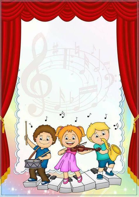 děti, hudba Music Border, School Frame, School Wall Art, School Painting, Kids Background, Borders And Frames, Borders For Paper, Kids Frames, Art N Craft