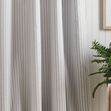 Ticking Curtains, Ticking Stripe Curtains, Grey Drapes, Tab Curtains, Striped Curtains, Nursery Curtains, Rod Pocket Curtain Panels, Rod Pocket Curtains, Ticking Stripe