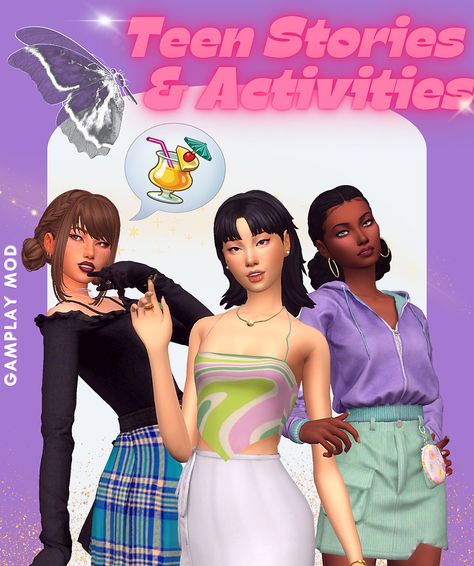 Play with tons of new interactions available for your teen sims. Teen to Teen and Parent to Teen interactions! Teen Activities, Sims 4 Cheats, Sims 4 Challenges, Sims 4 Cas Mods, Sims 4 Traits, Sims 4 Family, Play Sims 4, Sims Packs, The Sims 4 Packs