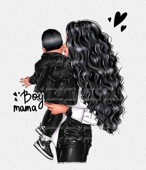 Mothers Day Clipart, Phone Photography Tutorials, Mom Sublimation Designs, Pregnancy Illustration, Mother Daughter Art, Art Mothers Day, Clipart Animals, Clipart Boy, Family Clipart