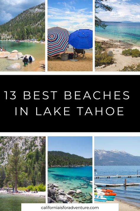 Discover the must-visit beaches in Lake Tahoe, like the stunning Incline Beach, the secluded Secret Cove, and the beautiful Chimney Beach. These spots offer something for everyone. Check out my post on beaches in Lake Tahoe for more info! Lake Tahoe Beach, Tahoe City, Emerald Bay, Secluded Beach, Secret Beach, Alpine Lake, California Coast, Best Beaches, Picnic Area