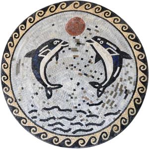 Nautical Mosaics | Aquatic Mosaics | Mozaico | 10 Mosaic Sea Life, Nautical Mosaic, Stone Mosaic Art, Mosaic Medallion, Mosaic Art Projects, Mosaic Murals, Mosaic Pool, Marble Mosaic Tiles, Mosaic Decor