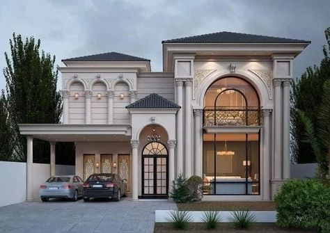 German Home, Classical House, House Outer Design, Small House Elevation, House Balcony Design, Classic House Exterior, Small House Elevation Design, Classic House Design, Front Elevation Designs