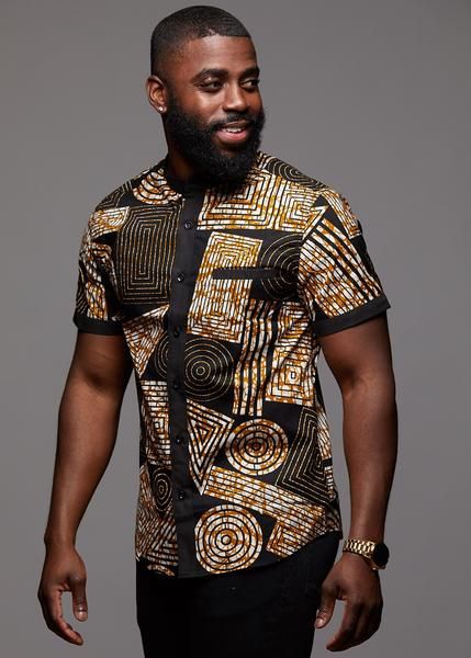 African Clothing for Men - Modern African Clothing Online – Page 2 – D'IYANU Men's Shirts And Tops, African Print Shirts For Men, African Print Shirt, Dashiki Shirt, Nigerian Men Fashion, African Wear Styles For Men, Latest African Men Fashion, African Dresses Men, African Shirts For Men