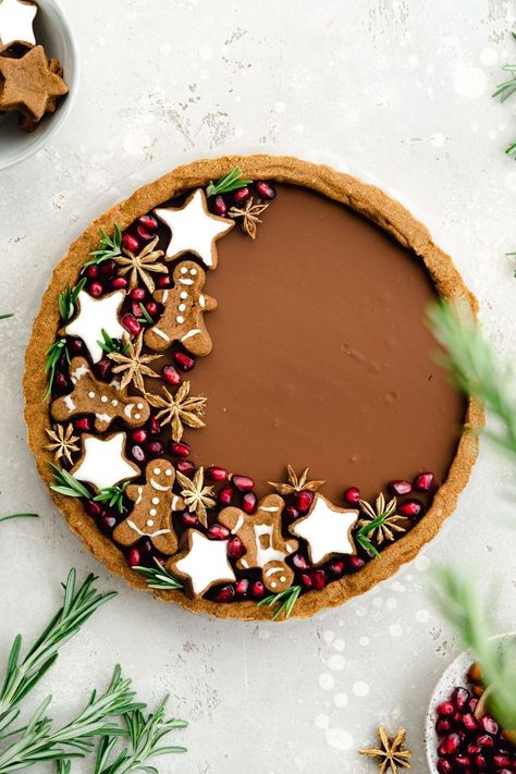 Gingerbread Tart, Gingerbread Chocolate, Vegan Gingerbread Cookies, Gingerbread Cheesecake, Tart Crust, Ginger Chocolate, Chocolate Gingerbread, Vegan Gingerbread, Gluten Free Gingerbread