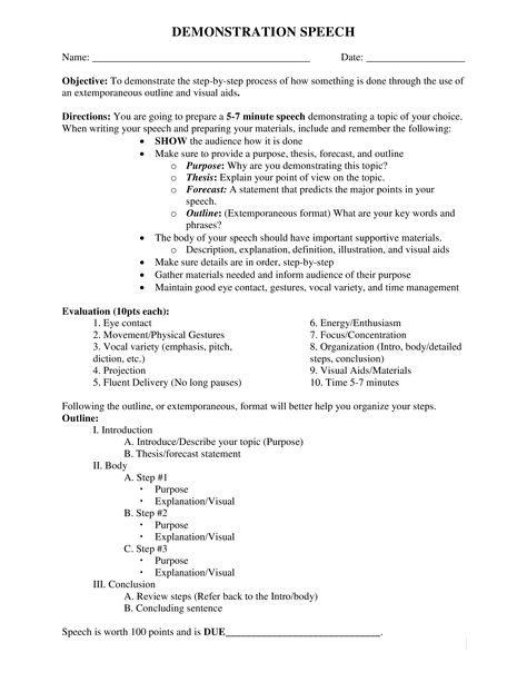 Demonstration Speech Handout - How to create a Demonstration speech handout? Download this Demonstration speech handout template now! Speech Writing Tips, Demonstration Speech, Cv Design Professional, Speech Outline, Speech Topics, Speech And Debate, College Life Hacks, Job Resume Template, Classroom Strategies