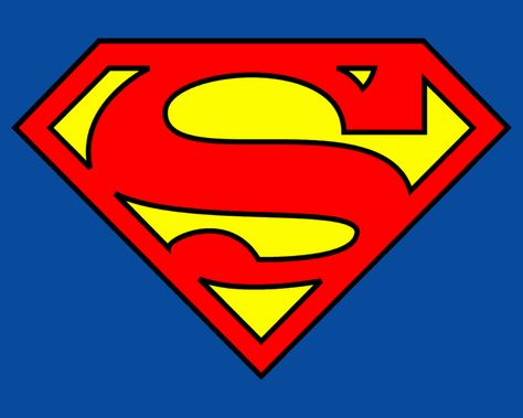 Superman's Sign                                                                                                                                                                                 More Superman Birthday Party, Logo Superman, Superman Party, Superman Symbol, Superman Birthday, Relationship Blogs, Comic Poster, Superman Logo, Superhero Birthday Party