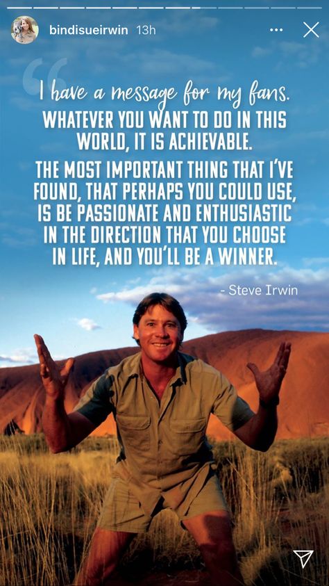 Steve Irwin Day, Agriculture Quotes, Irwin Family, Crocodile Hunter, Steve Irwin, Animal Activism, People Of Interest, Motivational Thoughts, Zoology