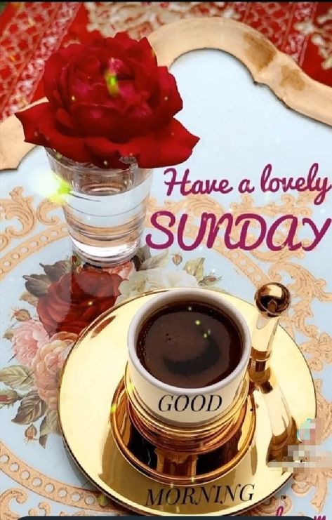 Happy Sunday Coffee Images, Happy Sunday Coffee, Coffee With Flowers, Good Morning Sister Images, Sister Images, Morning Sister, Good Morning Gift, Sunday Morning Coffee, Happy Sunday Morning