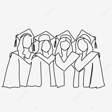 Line Art Best Friend, Line Drawing Friends, Four Friends Drawing, Drawing For Friends, Friends Art Drawing, 4 Friends Illustration, 4 Best Friends Drawing Cute, Friends Line Art, Sketch Friends