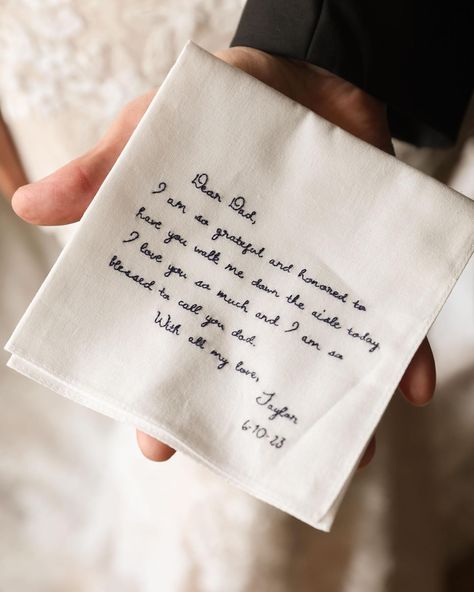 Father Of The Bride Wedding Aesthetic, Wedding Without Father Of The Bride, Will You Walk Me Down The Aisle, Gift For Groom Who Lost Father, Gift From Groom To Father Of The Bride, Father Of The Groom Gifts, Handkerchief For Father Of Bride, Father Of The Bride Gifts, Father Of Groom Gift