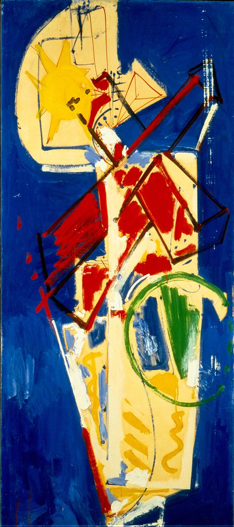 Hans Hofmann / Untitled (Chimbote Mural) / 1950 / Oil on paper on board Ludwig Meidner, Hans Thoma, Hans Hofmann, Joan Mitchell, Willem De Kooning, American Painting, Oil Painting Reproductions, Jackson Pollock, Rose Art