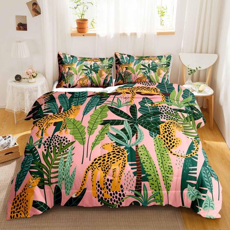 Girls Jungle Room, Jungle Theme Bedroom For Adults, Girls Animal Bedroom, Jungle Toddler Room, Jungle Bedroom Ideas For Adults, Fruit Bedroom, Jungle Bedroom Kids, Jungle Bedding, Cheetah Cartoon