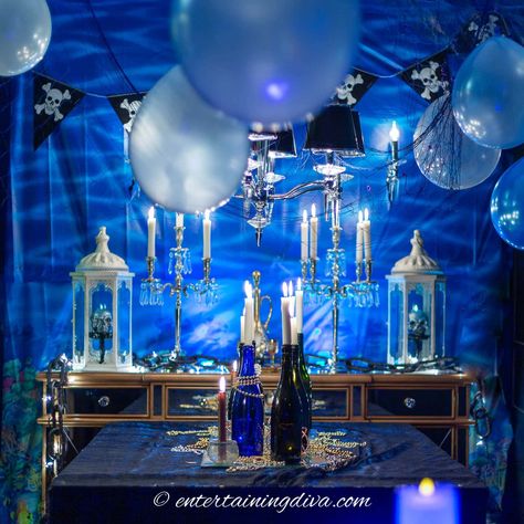 Under The Sea Party Ideas, Party Ideas For Adults, Sea Party Ideas, Ocean Theme Party, Scene Setters, Unique Decorations, Ocean Party, All Of The Lights, Under The Sea Party