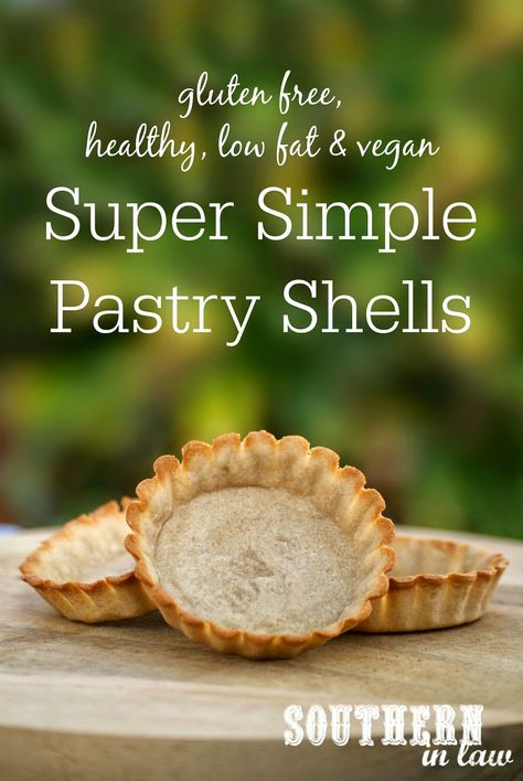 Easy to Make Gluten Free Pastry Recipe - Tart Shells - Low Fat, Gluten Free, Healthy, Vegan, Egg Free, Dairy Free Quick Starters, Vegan Fridge, Swank Diet, Healthy Pastry, Fruit Flan, Baked Snacks, Vegan Pastry, Vegan Pastries, Gluten Free Pastry