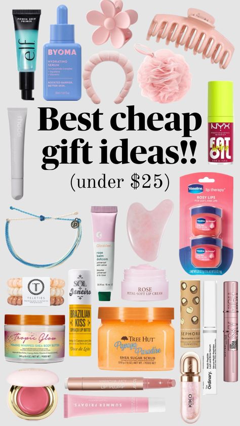 You can still spoil your friends on a budget 🩷🩷 I love all of these sm might buy some for myself!! #giftideas #cheap #beauty #inspo #wishlist #aesthetic #pink #friends #outfitinspo Wishlist Aesthetic, Gift Ideas Cheap, Professional Gift Ideas, Pink Friends, Preppy Birthday Gifts, Girly Gifts Ideas, Cheap Birthday Gifts, Cheap Gift Ideas, Skincare Ideas