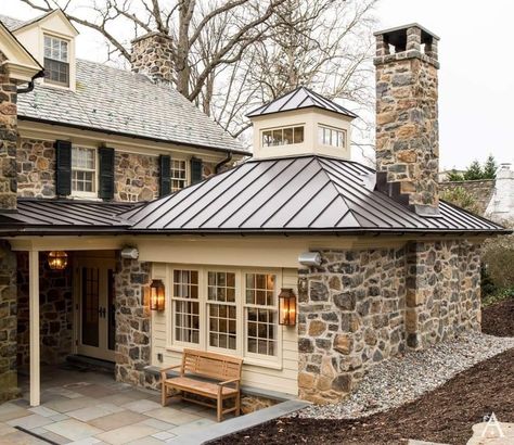 Period Architecture, Stone Exterior Houses, Stone Cottages, Stone Cottage, Exterior Stone, Butler's Pantry, Studio Mcgee, Stone Houses, Stone House