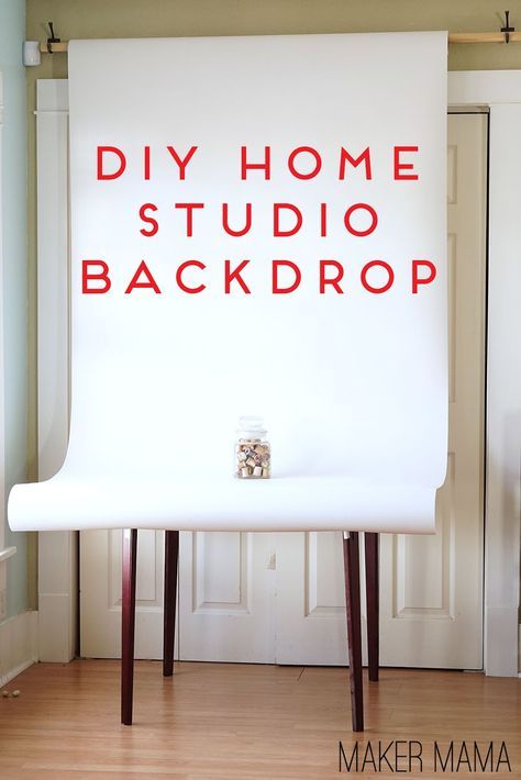 Maker Mama Craft Blog: DIY Home Studio Backdrop Diy Home Studio, Studio Photography Backdrop, Home Photo Studio, Diy Photo Backdrop, Home Studio Photography, Backdrop Frame, Studio Diy, Backdrop Photography, Foto Tips