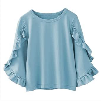 Bat T Shirt, Autumn Princess, Spandex Suit, Blue Ruffle Top, Girls Tee Shirts, Loose Tunic, Fall Blouse, Flare Long Sleeve, Princess Girl