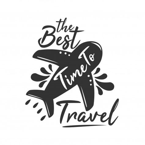 The best time to travel Premium Vector Calligraphy Quotes Doodles, Best Time To Travel, Doodle Quotes, Time To Travel, Travel Drawing, Hand Lettering Quotes, Drawing Quotes, Creative Lettering, Travel Time