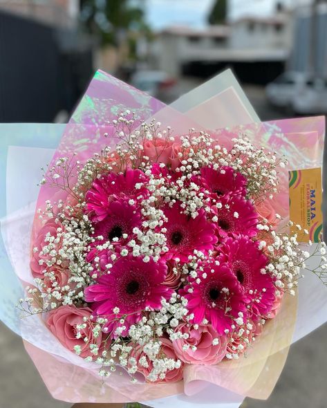 ✨🎀🌸 Pink Flower Bouquet Homecoming, Homecoming Bouquets, Beautiful Flower Bouquets, Flower Boquet, Pink Flower Bouquet, Flower Therapy, Cute Photography, Beautiful Bouquet Of Flowers, Beautiful Flower Arrangements