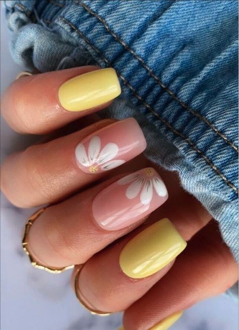 Nail Art Printemps, June Nails, Lemon Nails, Nails 2020, Nail Ideas, Summer Nails, Nail Art Designs, Manicure, Nail Designs