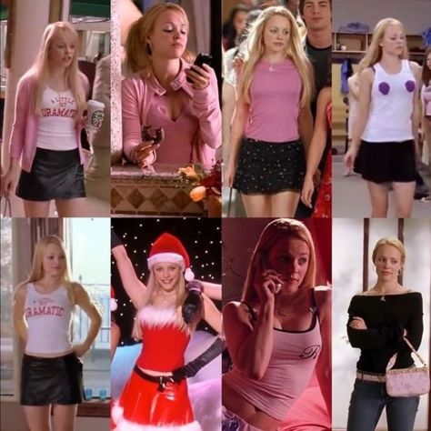 @ 2000svibing on ig Y2k Regina George, Regina George Pink Outfit, All Regina George Outfits, Iconic 2000s Movie Outfits, Y2k Movies Outfits, Meangirls Movie Outfits, 2000 Movies Outfits, Iconic Regina George Outfits, Regina George Fits