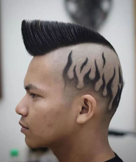 Punk Hairstyles For Men, Punk Haircuts, Flattop Haircut, Punk Haircut, Hair Tattoo Designs, Punk Hairstyles, Dyed Hair Men, V Hair, Popular Mens Hairstyles