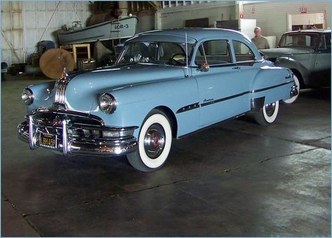 1951 Pontiac Chieftain ( Starmist Blue ) | This true classic… | Flickr Poncho Villa, Pontiac Chieftain, Semi Gloss Paint, South Gate, Auto Retro, American Graffiti, Pontiac Cars, Door Opening, Old Classic Cars