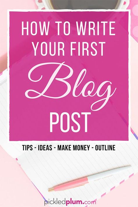 How to Write Your First Blog Post (and Get People to Read It) Finance Organization, Finance Blog, First Blog Post, Blogging 101, Writing Blog Posts, The Good News, Blog Content, Recipe For Mom, Blog Writing