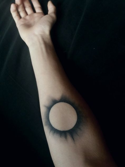 Architects - All Our Gods Have Abandoned Us Lbc Tattoo, Void Tattoo Ideas, Tat Tvam Asi Tattoo, Total Eclipse Tattoo, Total Solar Eclipse Tattoo, Solar Eclipse Tattoo, Tool Band Tattoo, Architects Band, Eclipse Tattoo