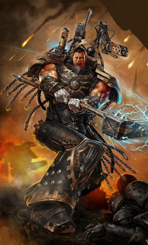 Warhammer 40k Primarchs Art, Iron Hands Horus Heresy, Ferrus Manus Art, Iron Hands 40k Art, Primarchs 40k Art, Warhammer 40000 Wallpaper, Iron Hands 40k, Warhammer 40k Wallpaper, Primarchs 40k