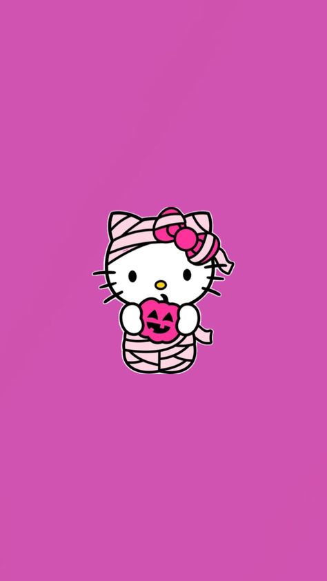 Hello kitty - mummy costume- hello kitty costume -pink pumpkin - costume - hello kitty profile picture- hello kitty pfp - hello kitty pink - hello kitty show - Lock Screen - wallpaper - background- hot pink - ink Hello Kitty, Kitty