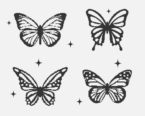 Pixel y2k black butterflyfuturistic retr... | Premium Vector #Freepik #vector #fly #nature #color #sign Marshmallow Tattoo, Pixel Butterfly, Pixel Y2k, Y2k Shapes, Editing Textures, Pixel Logo, Butterfly Y2k, Butterfly Vector, Butterfly Silhouette