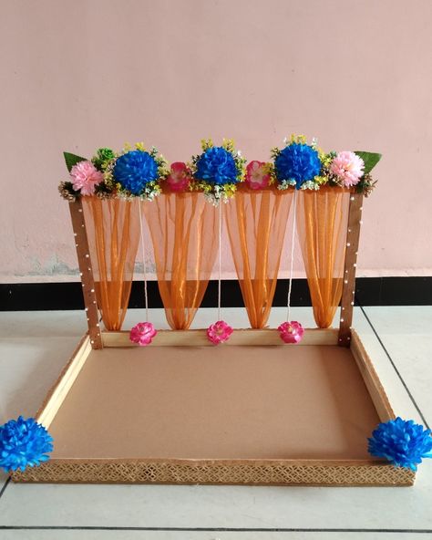 Kankotri Tray Decoration Ideas, Decoration Idea For Engagement, Chhab Decoration Idea For Engagement, Chab Decoration Ideas, Chab Decoration Wedding, Chhab Decoration Idea, Haldi Plate Decoration Ideas, Kankotri Decoration Ideas, Chhab Decoration