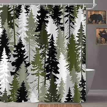 Amazon.com: Moyrisou Green Camouflage Shower Curtain Camo Hunting Green Forest Woodland Bathroom Accessories Rustic Camping Cabin Bathtub Décor Country Farmhouse Fabric Shower Curtain Hooks Included 72X72IN : Home & Kitchen Forest Shower Curtain, Artistic Bathroom, Lake House Bathroom, Theme Bathroom, Green Shower Curtains, Bathroom Shower Curtain Sets, Plastic Shower Curtain, Bathtub Decor, Abstract Shower Curtain