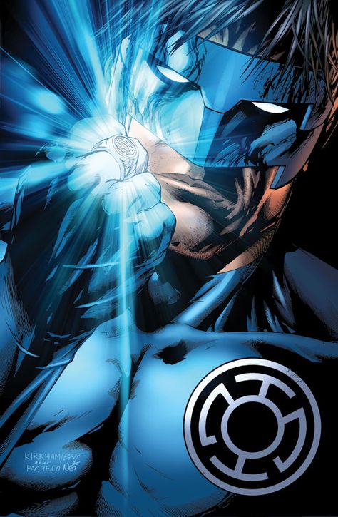 Blue Lantern - Kyle Rayner White Lantern Corps, Blue Lantern Corps, Black Lantern Corps, Green Lantern Green Arrow, Green Lantern Kyle Rayner, Tyler Kirkham, Kyle Rayner, Code Lyoko, Lantern Corps